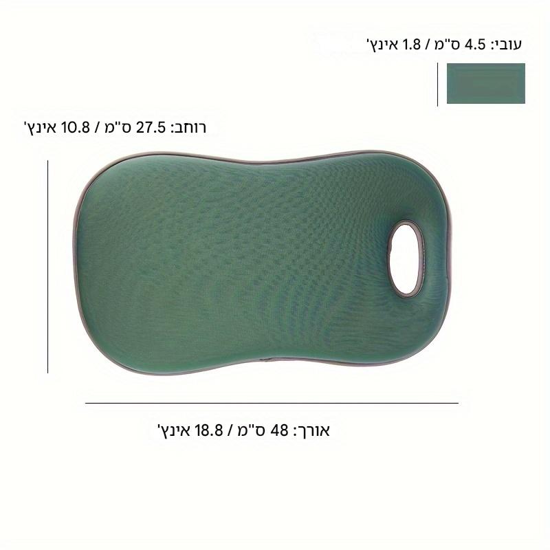 כרית לכריעה לגינה – קצף EPE ריבאונד איטי, נושם ועמיד למים, נוחה לשימוש בגינה וקמפינג עם ידית מובנית